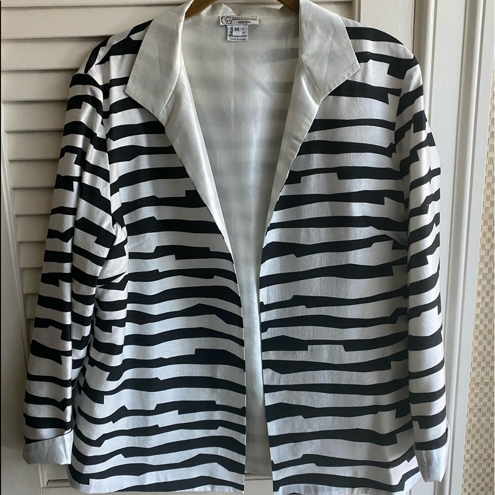 Grace Chuang Black and white jacket